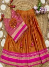Ajd 1132 Fully Stitched Paithani Lehenga With Blouse  kids Wholesale